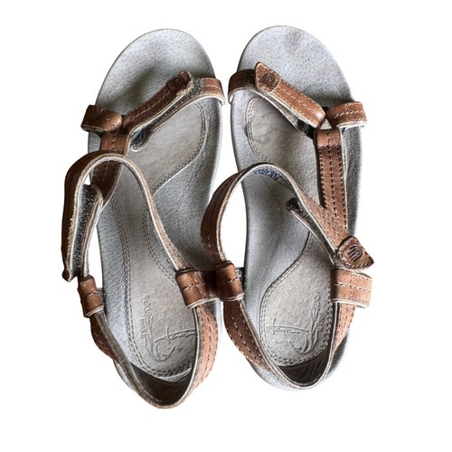 Teva Leather Sandals Adjustable Straps Comfort Walking Casual Brown US 6 - Imagen 5 de 6