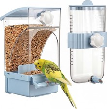 No Mess Bird Feeder Water Dispenser Set Automatic Transparent Bird Food