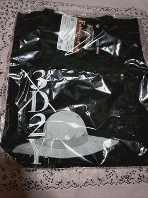 One Piece Tote Bag Black 3D2Y Embroidery Waffle Hat Unused