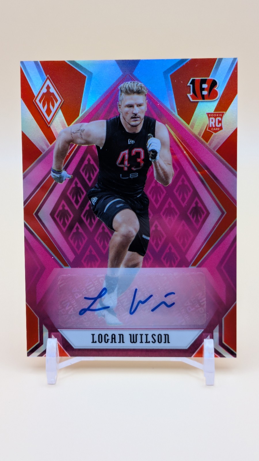 Logan Wilson Panini Phoenix #198 Autograph-Pink