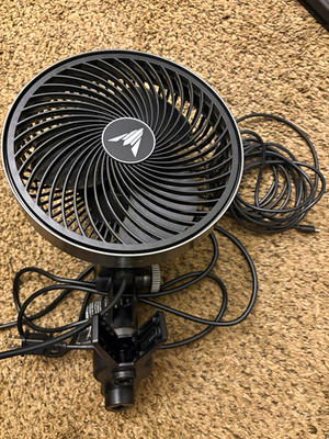 AC Infinity Cloudray Clip-On Circulation Fan, Black, 10-Speed