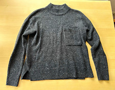 Madewell Damen Pullover XS grau Sprenkel Rund...