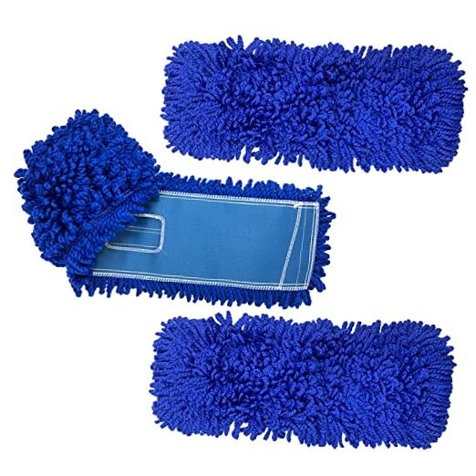 Kleen Handler 48 inch Microfiber Dust Mop | Extra Large 3 Pack Blue - 48 Inch