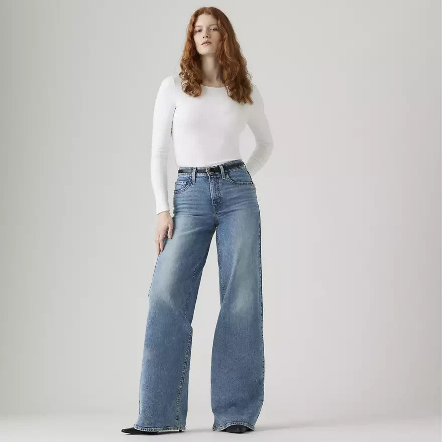 Levi's 728 High Rise Wide Leg Women's Jeans Sweet Success - Medium 🔥SALE DEAL