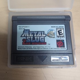 Metal Slug 2nd Mission Neo Geo Pocket Color NGPC English W/ Dust Cover SNK 2000