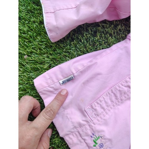 Cappotto vintage Oshkosh Pea rosa ricamo floreale bambina tg 18 mesi - Foto 4 di 6