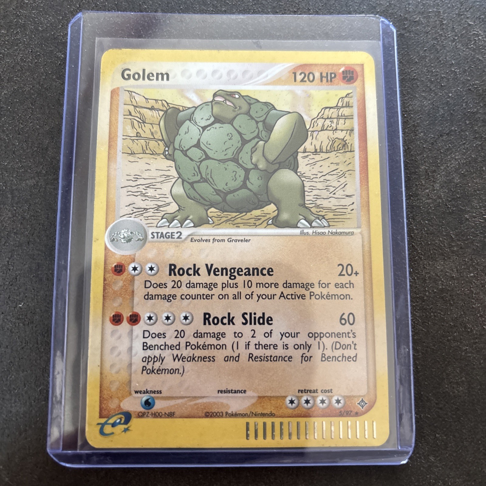 Pokémon Ex Dragon Golem Holo Rare Card 5/97 Mint Condition.