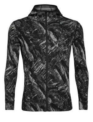 Icebreaker Elemental LS Zip Hood Jacket Mens Merino RealFleece Size S Brand New