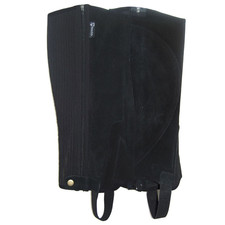 Image of Requisite SUEDE Half Chaps - Black - 37.5 cm (Ladies XS)