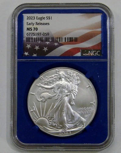 2023 - Silver American Eagle - NGC MS 70 Early Releases