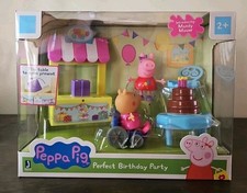 Peppa Pig Perfect Birthday Party Playset Figures and Accessories New