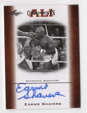 Earnie Shavers 2010 Leaf Muhammad Ali Opponents Autograph Card Auto #OAU10