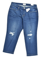 NEW Lane Bryant Size 20 Distressed Blue Straight Leg Jeans NWT 2026 99% Cotton