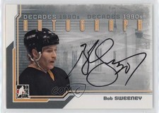 2013-14 ITG Decades 1990s Auto Silver Bob Sweeney #A-BSW Auto k4s