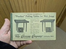 The Carrom Company Ludington Michigan Advertising Mah Jongg Tables Acme Folding 