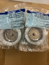 PLUMB PAK PP20208 STAINLESS STEEL 3 1/2" SINK STRAINER BASKET ASSEMBLY Lot Of 2