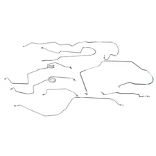 1976-79 Ford F100 F150 4WD Std Cab Short Bed Power Disc Brake Line Kit OE Steel