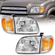 Pair Headlights Assembly For 2000 2001 2002 2...