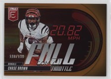 2025 Panini Donruss Elite Full Throttle Orange 180/199 Chase Brown #17 3c2