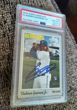 Vladimir Guerrero Jr SIGNED 2019 Topps Heritage RC #504 🔹PSA/DNA 8 〰️ AUTO 10🔹