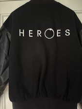 Vintage Rare NBC Heroes Series TV Promo Embroidered Varsity Jacket 