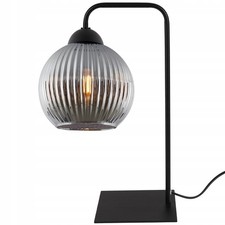 Lampada da tavolo moderna vetro scanalato sfera comodino camera da letto soggiorno E27