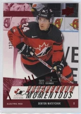 2024 Team Canada Juniors Prospectus Momentous Electric Red Denton Mateychuk 12g7
