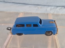 Vtg Linemar MAR Toys Marx Tin Friction Blue Station Wagon Made in Japan