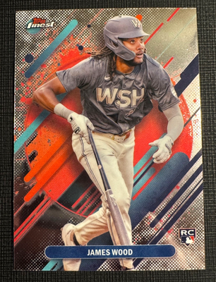 #ad 2025 Topps Finest Rare James Wood Rc Rookie Nationals #300 $3.99