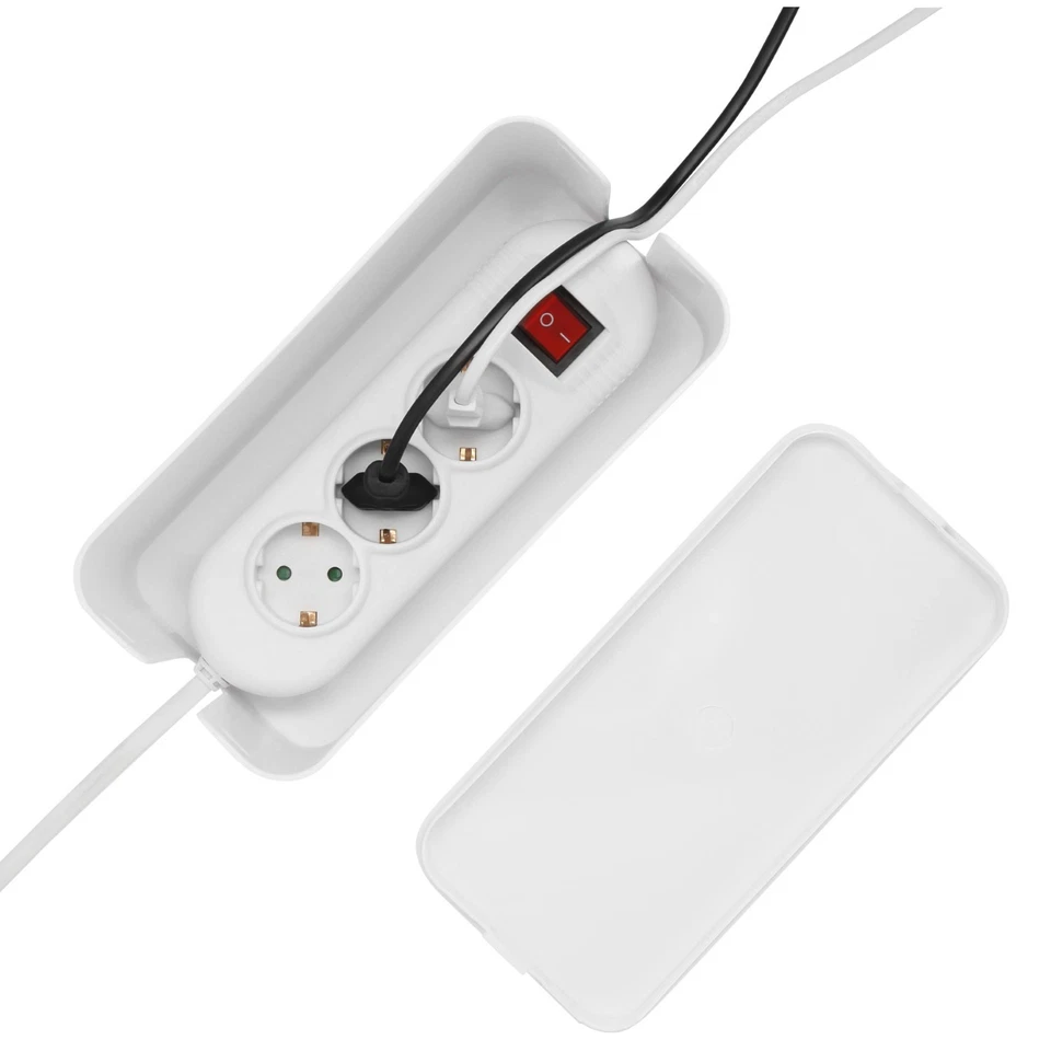 Hama Kabelbox Kabelkasten Kabelmanager Ladebox Kabel-Organizer Kabelmanagement - Bild 3 von 4