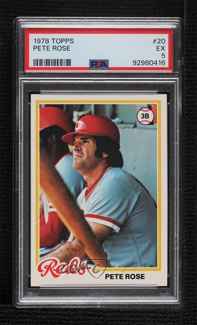 1978 Topps Pete Rose #20 PSA 5 01lu