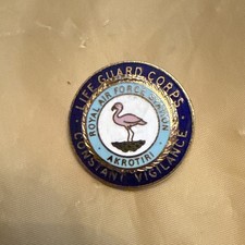 Bb381- RAF Life Guard Corps Akrotiri Station Cyprus Pin Badge 