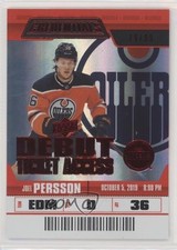 2019 Upper Deck Credentials Debut Ticket Access Red 19/99 Joel Persson #110 01ks