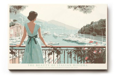 Paul Sinus Wandbild The Beauty of Italian Riviera   Romantisches Küstenmotiv
