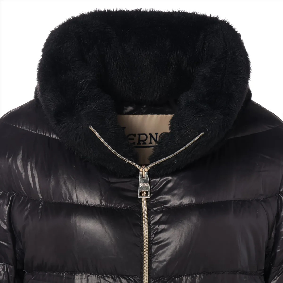 Herno Nylon x polyester Down jacket 40 Ladies' Bl… - image 4