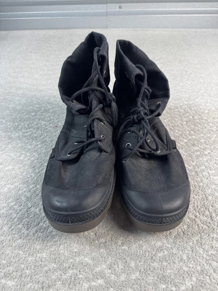 Botas holgadas de lona Palladium para hombre talla 12 negras plegables combate 75534-046-M Foto 2 de 4
