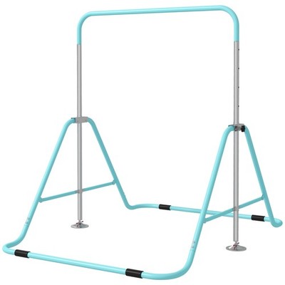 Adjustable Horizontal Bar, Strength Training Equipment for Kids Workout, Green