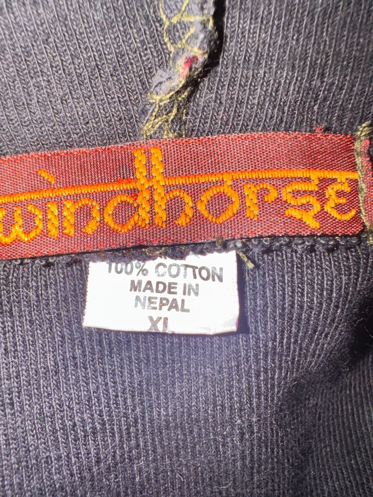 Windhorse Handmade Boho Patchwork Hooded Jacket X… - image 7