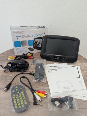 SM Digital 7'' LCD Color Portable ATSC TV/Monitor SMD-1150 Tested