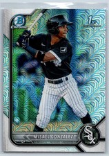 Misael Gonzalez 2022 Bowman Mega Box Mojo Refractor RC Rookie #BCP-4 Chicago