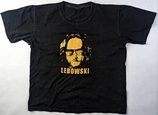 The Big Lebowski Black Graphic Tee – Vintage Movie Fan Shirt L / XL Used