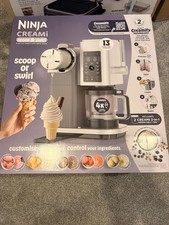 Ninja Creami Scoop & Swirl 13-in-1 Soft Serve Ice Cream Maker NC701UK Brand New
