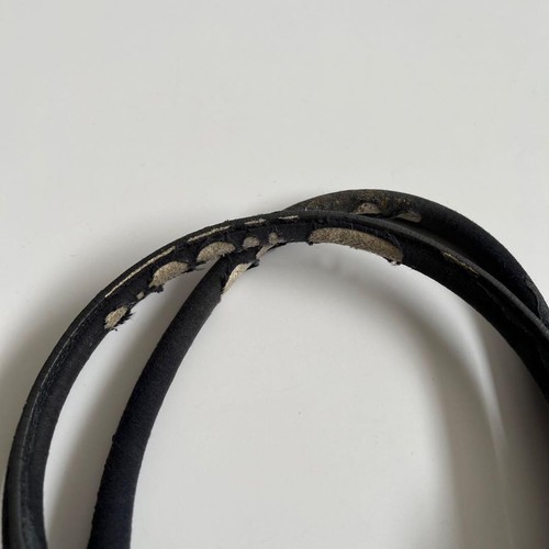 Bolso de Mano MIU MIU Matelasse Cuero Negro Logo Usado de Japón FS - Imagen 18 de 20