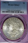 1902 O PCGS MS63 MORGAN SILVER DOLLAR #B52115