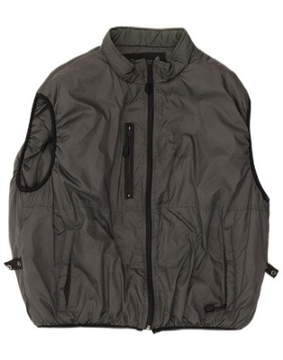 Best Company Herren Wattierte Weste UK 42 XL Grau Nylon BH08