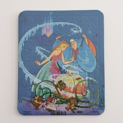 Vintage Frame Tray Puzzle CINDERELLA New sealed official product 90s Walt Disney