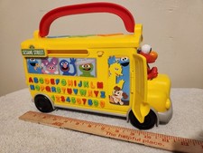 Sesame Street Elmos Learn Go School Bus Electronic Just Play 2025 Learning Toy