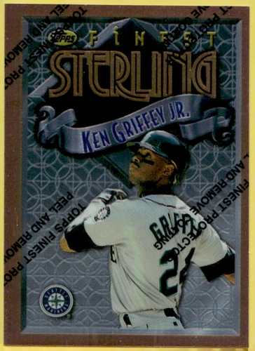 1996 TOPPS FINEST STERLING KEN GRIFFEY JR CARD #24
