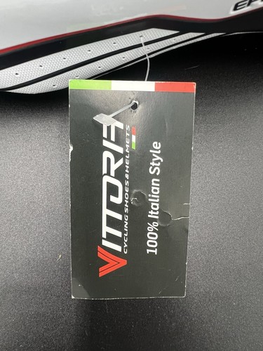 Zapatos de Ciclismo de Carretera Vittoria Zoom (Blanco) Unisex Talla 41 Hechos en Italia - Imagen 9 de 11