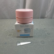 Mini Desktop Vacuum Cleaner Battery Powered Table Dust Crumb Cleaner Pink New